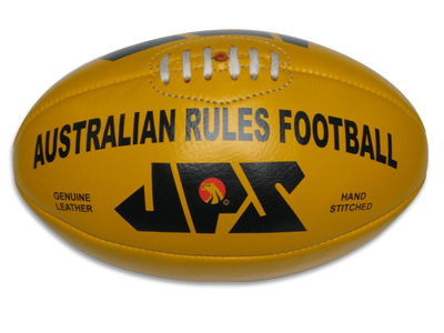 Yellow Leather Aussie Rules Footballs